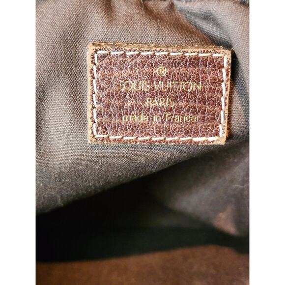 Louis Vuitton Danube Monogram Crossbody Bag Mini Lin Line Brown Vintage LV - Picture 10 of 16